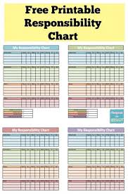 Responsibility And Chore Chart For Kids With Printable Chore