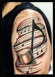 Tattooer gdr / dm for booking Drum Note Tattoo Drum Tattoo Tattoos Drummer Tattoo