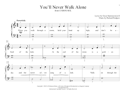 You'll never walk alone sheet music. Rodgers Hammerstein You Ll Never Walk Alone From Carousel Arr Christopher Hussey Sheet Music Download Pdf Score 411409