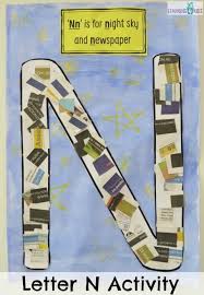 Maybe you would like to learn more about one of these? Letter N Activity Newspaper Collage Learning 4 Kids