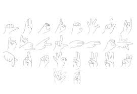 Dactylographie Lsf Le Plaisir D Apprendre Lsf Police D Ecriture Lsf Caligraphie