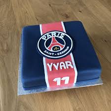 Paris Saint Germain Cake Gateau Pate A Sucre Cuisine
