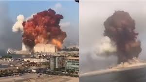 The explosion's shockwave blew out windows at beirut international airport's passenger terminal, about 9km (5 miles) away from the port. Libanon Explosion Von 2 700 Tonnen Ammoniumnitrat A La Atombombe Bei Brand 100 Tote Und 4 000 Verletzte In Beirut Fireworld At