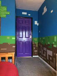 Nether Portal Door Minecraft Bedroom Minecraft Room Minecraft Bedroom Minecraft Bedroom Decor
