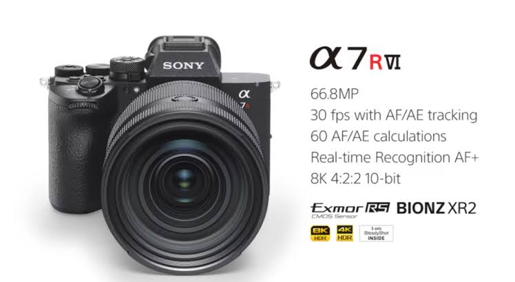 Sony Alpha 7R VI: la nuova mirrorless full frame da 66,8 MP con AI e video 8K
