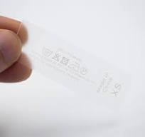 Good Quality Elegant Soft TPU Silicone Print Care Clothing Label Size TPU  Label