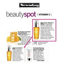 Newsday Featured Anew Vitamin C Serum In Beauty Spot Vitamin C For Its Antioxidant Power And Ability To Protect Skin Fro Avon Skin Care Skin Protection Anew