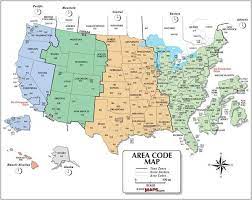 Usa Area Code And Time Zone Wall Map In 2021 Time Zone Map Wall Maps Map Usa