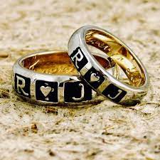 Given their importance it is natural that the wedding rings are made of the most precious metals gold as they will be worn by bride and groom throughout. Romeo And Juliet Wedding Ring Set In Two Tone 14k White And Etsy