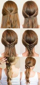 Faux Braided Ponytail Hair Tutorial 4 Easy Heatless Hairstyles For Long Hair That Don T Require Hair Styling Sk Frisuren Pferdeschwanz Frisuren Neue Frisuren
