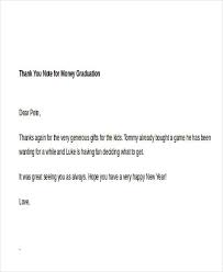 Create beautiful graduation thank you cards by selecting from one of simply to impress' elegant designs. Free 7 Sample Thank You Notes For Money In Ms Word Pdf