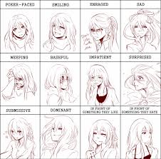 Pixiv Expression Meme With Anna By Houdidoo On Deviantart Anime Faces Expressions Drawing Expressions Anime Drawings Tutorials