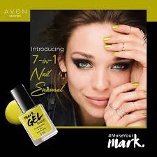 Introducing Mark 7-in-1 Gel Nail Enamel for you to get a high shine, salon  like finish. The range has vivid colors and strengthens your nails. #Avon  #AvonIndia #MakeYourMark #MeetMark
