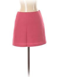 details about sisley women pink wool skirt 38 eur