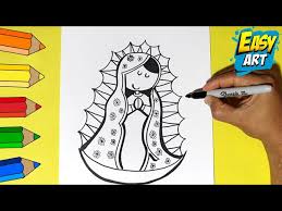 La noche antes del día de la virgen, se celebran las candelas, que consisten en encender una gran hoguera en el patio de la iglesia. Como Dibujar La Virgen De Guadalupe How To Draw A Virgin Of Guadalupe Youtube