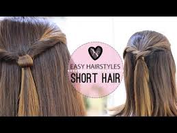 4 easy short hairstyles that will make you want a bob! Easy Hairstyles For Short Hair Youtube