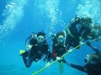 Ascending from a scuba dive, deep stops, ascent rates, safety
