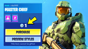 When clicking on a skin or any other cosmetic, you'll find the official description, the amount of times it's been in the fortnite shop as well. Fortnite X Halo Master Chief Item Shop Leaked In Game Possibly Free 1 Vbucks Outfit Youtube