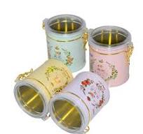 Dongguan Factory Customized Self Sealing Tin Can Coffee Tin Box Set Medlar  Chrysanthemum Round Illy Coffee Tin Can