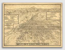 This map was created by a user. 1909 Colorado Springs Co Vintage Old Panoramic City Map 24x32 Ebay