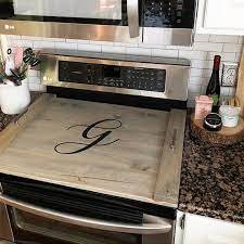 Looking for a good deal on stove top? Diy Monogrammed Wooden Stovetop Cover And Tray Ideas For The Home