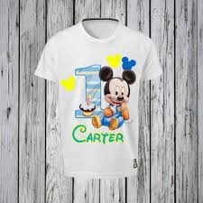 1st Birthday Boy T Shirt Mickey Mouse First Birthday Iron T Shirt Design File Only Etsy Boys First Birthday Shirt First Birthday Shirts Mickey Mouse First Birthday