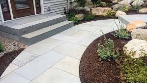 See more ideas about house front, front steps, porch steps. Blue Stone Front Steps And Curve Walkway In New Paltz Ny Aztlan Outdoor Living