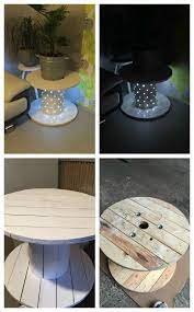 table basse touret reel coffee table 1001 pallets table basse touret tables a tiroir en bois tables a rouleau en bois