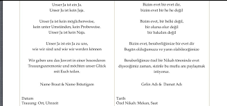 Hochzeit glückwünsche deutsch türkische übersetzung. Einladung Turkisch Deutsch Turkische Hochzeit Deutsch Turkisch Einladungen