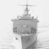 Amphibious dock landing ship uss rushmore (lsd 47). A Stern View Of The Dock Landing Ship Uss Rushmore Lsd 47 Underway U S National Archives Public Domain Image