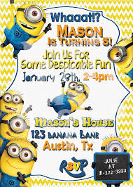 Tarjeta De Cumpleanos Original Para Fiesta De Cumpleanos Minions Minion Party Invitations Minion Birthday Invitations Minion Birthday