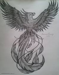 This mythical creature was thought to be capable of being reborn. Phoenix Tattoo Flash By Nightsqueen On Deviantart Phoenix Tattoo Design Phoenix Bird Tattoos Phoenix Tattoo