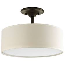 Ships free orders over $39. Antique Bronze Semi Flush Mount Ceiling Light W Round Drum Shade Fastfurnishings Com