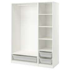 Pax wardrobe white stained oak effect forsand ikea pax wardrobe. Pax Schrankkombination Weiss 150x58x201 Cm In Den Warenkorb Legen Ikea Deutschland