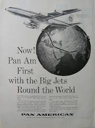 Pan Am Round The World Vintage Airline Posters Pan Am Vintage Airline Ads