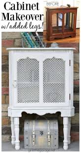 This minimalist and elegant curio cabinet will be the perfect display unit for all your amazing stuff. Painted Curio Cabinet Adding Legs To Furniture Girl In The Garage