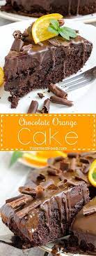 Chocolate Orange Cake Recipe Desserts Orange Chocolate Cake Orange Cake