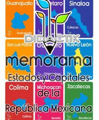 Material Didactico Para Imprimir De Preescolar Primaria Actualizado Estados Y Capitales Memorama Para Ninos Republica Mexicana