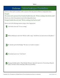 Colons Introducing A Quotation Punctuation Worksheets In 2020 Quote Punctuation Quotations Punctuation Worksheets