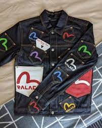 Maxmerch S Instagram Photo Palace X Evisu Denim Jacket Jean Jacket Design Jackets Evisu