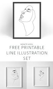 Free Fashion Line Figure Art Printable Infinitenoon Free Wall Art Free Printable Art Free Printable Wall Art