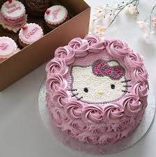 Hellokitty Cake I Want To Try Hello Kitty As A Buttercream Transfer Hello Kitty Cake Hello Kitty Cupcakes Hello Kitty Birthday Cake