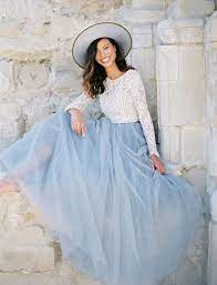 Rose Quartz Serenity Romantic Wedding Inspiration Green Wedding Shoes Tulle Wedding Skirt Tulle Skirts Outfit Blue Tulle Skirt