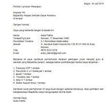 Contoh surat lamaran kerja guru sd adalah contoh lamaran pekerjaan terbaru yang akan saya bagikan kali ini kepada anda yang berencana untuk melamar sebagai guru sd di sekolah. Download 35 Contoh Surat Lamaran Kerja Guru 2021 Doc Pdf