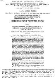 The proper way to cite a court case depends on the style manual you follow when writing. United States Supreme Court Opinion In Volkswagenwerk Aktiengesellschaft V Schlunk International Legal Materials Cambridge Core