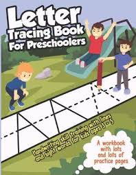 Vertical lines, horizontal lines, diagonal lines, zigzag lines, . Letter Tracing Book For Preschoolers Kids Learn Fast 9781699551271