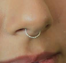 Fake Septum Ring Silver Fake Septum Fake Septum 20g Tiny Fake Septum Fake Septum Rings Clip On Septum Jewelry Septum Rings Small Septum Nose Rings