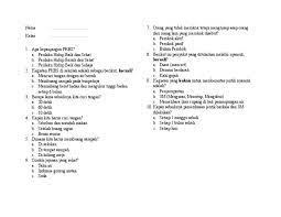 5 download soal matematika kelas 5 sd bab 5 kubus dan balok dan kunci jawaban. Pretest Phbs Pdf