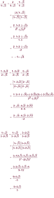 Soal ke 3 bentuk sederhana dari adalah. Merasionalkan Penyebut Pada Pecahan Bentuk Akar Rumah Rumus Pelajaran