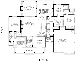 Farmhouse Style House Plan 81242 With 3 Bed 3 Bath 2 Car Garage Ranch Style House Plans Farmhouse Style House Plans Ranch Style Homes